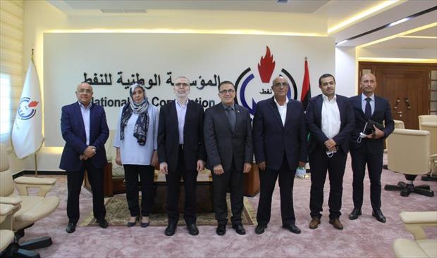 اجتماع صنع الله مع السفير المالطي والوفد المرافق له في طرابلس، 5 أغسطس 2020. (مؤسسة النفط)