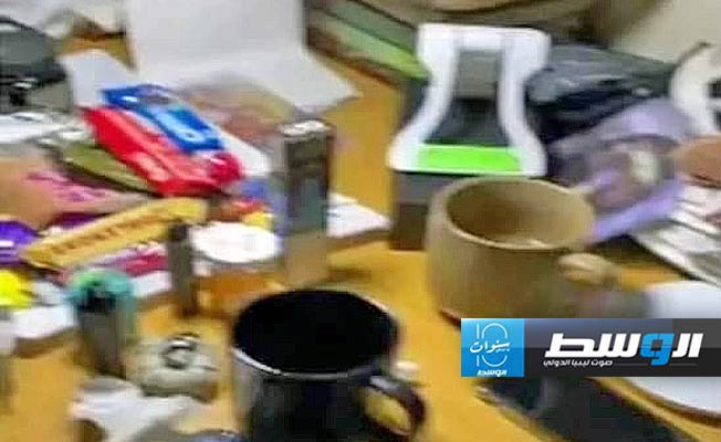 صورة لزنزانة هانيبال القذافي عرضتها قناة الجديد اللبنانية، السبت 27 أبريل 2024 (لقطة مثبتة من الفيديو)