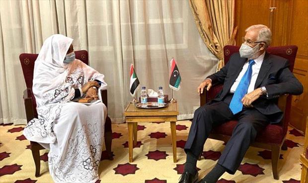 سيالة يناقش مع وزيرة الخارجية السودانية ملفي تأمين الحدود والاستثمارات