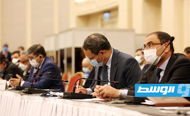 المنتدى الاقتصادي الليبي- التركي في إسطنبول 13 أبريل 2021. (المكتب الإعلامي لرئيس حكومة الوحدة الوطنية)
