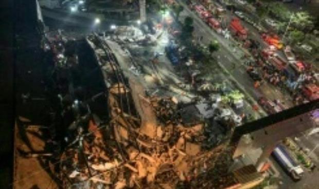 انهيار فندق لعزل المصابين بـ«كورونا» في الصين واحتجاز العشرات تحت أنقاضه