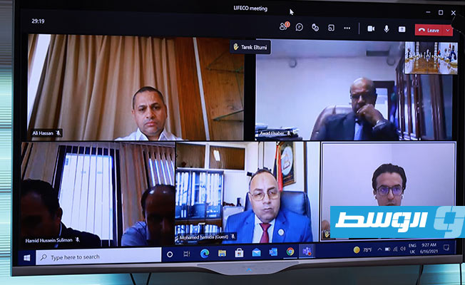 اجتماع المساهمين في الشركة الليبية للأسمدة. (المؤسسة الونية للنفط)