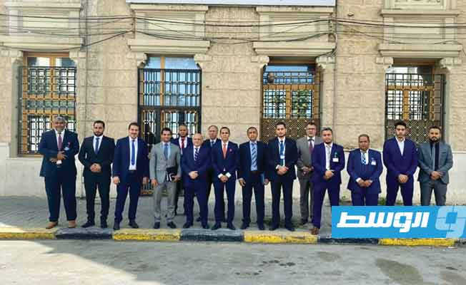اجتماع ليبي- مصري بمقر معهد الدراسات الدبلوماسية في طرابلس، 27 سبتمبر 2021. (وزارة الخارجية)