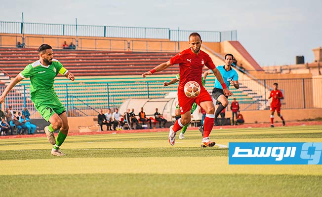 مباراة الأهلي بنغازي وضيفه خليج سرت. (صفحة الأهلي بنغازي عبر فيسبوك)