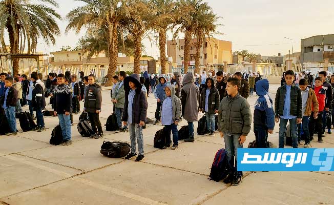 2.3 مليون طالب ليبي يعودون للدراسة في أول أيام الفصل الثاني (صور)