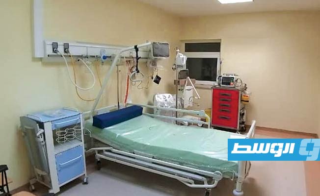 غرفة مجهزة لعلاج مصابي فيروس كورونا في مستشفى صرمان التعليمي. (الإنترنت)