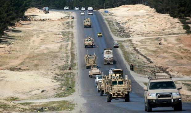 دوريات عسكرية تركية حول منبج في سورية