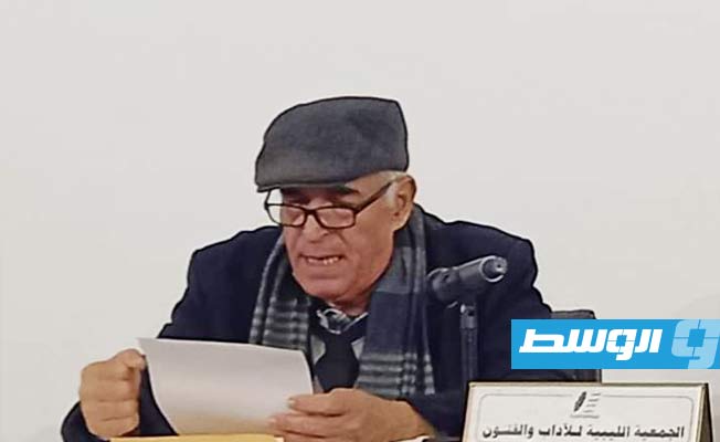 الكاتب إبراهيم احميدان (صفحة الجمعية الليبية للآداب والفنون)