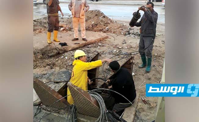 انقطاع الاتصالات بين امساعد والأبرق بسبب أعمال حفريات
