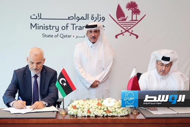 حكومة الوحدة توقع اتفاقية ومذكرة تفاهم مع قطر في مجال الخدمات الجوية