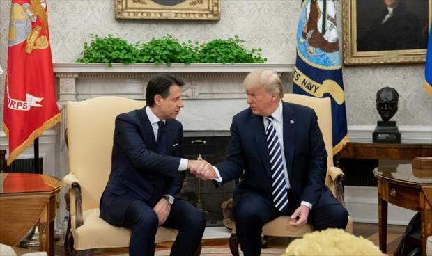 ترامب يأمل في بقاء كونتي رئيسًا لوزراء إيطاليا