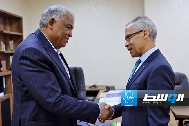 لقاء حسين القطراني مع مصطفى مهراج، 24 مارس 2024. (وزارة الزراعة)