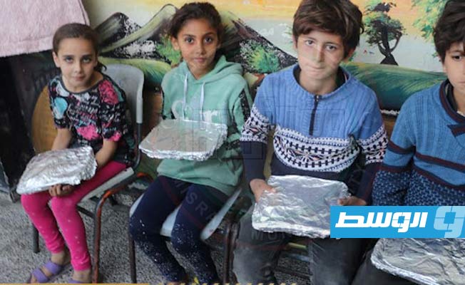 مساعدات إنسانية لأهالي غزة، في صورة منشورة بتاريخ 4 ديسمبر 2023. (بلدية مصراتة)