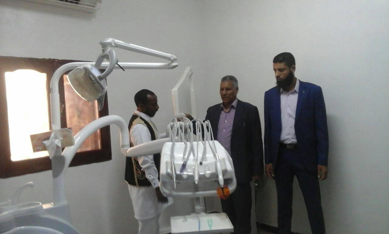 افتتاح المركز الصحي بحي التحرير في سبها بعد الصيانة