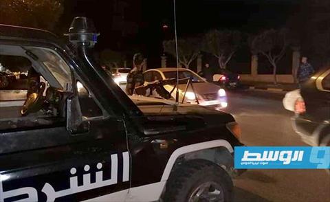 دوريات فرع الإدارة العامة للدعم المركزي تاجوراء تنتشر داخل العاصمة طرابلس، 4 أكتوبر 2019 (داخلية الوفاق)
