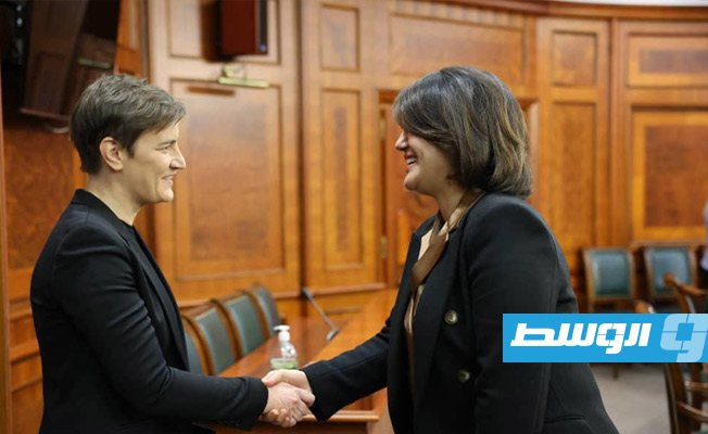 المنقوش تبحث مع رئيسة وزراء صربيا التعاون في مجالي الصحة والطاقة