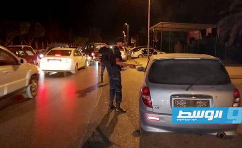 دوريات فرع الإدارة العامة للدعم المركزي تاجوراء تنتشر داخل العاصمة طرابلس، 4 أكتوبر 2019 (داخلية الوفاق)
