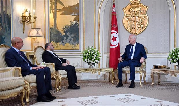 خلال لقاء المشري.. الرئيس التونسي يعرض رؤيته لحل الأزمة الليبية