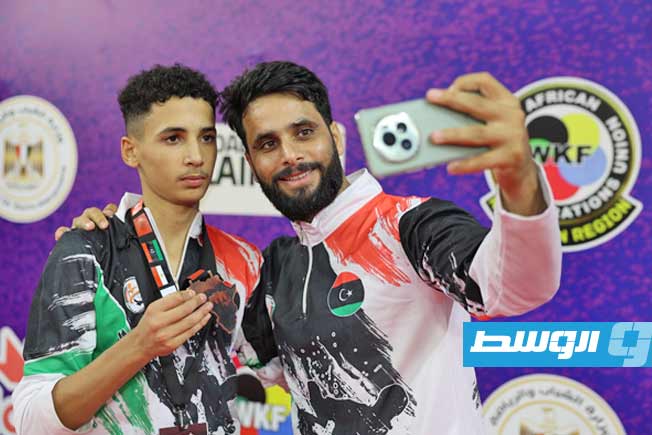 حضور مميز لأبطال ليبيا في رياضة الكاراتيه ببطولة شمال أفريقيا. (صفحة الاتحاد الليبي للكاراتيه عبر فيسبوك)