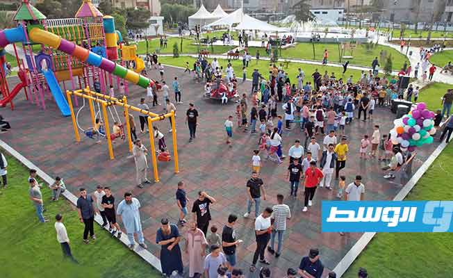 من افتتاح بعض المشاريع في مصراتة، 1 يوليو 2023. (حكومتنا)