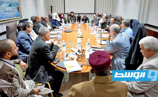 من فعاليات اليوم الثالث للملتقى التحضيري لمؤتمر المصالحة الوطنية، طرابلس، 10 يناير 2023. (المجلس الرئاسي)