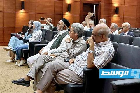 محاضرة في المركز الليبي للمحفوظات تحت عنوان «التقاويم القديمة لغاتها محاسنها وعيوبها». (أرشيفية: الإنترنت)