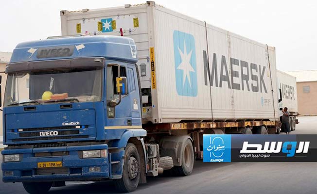 جانب من شحنة البيض المستوردة، الأربعاء 1 مايو 2024 (الحكومة المكلفة من مجلس النواب)