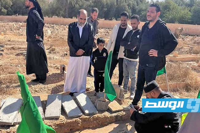 تشييع سيف القذافي إلى مثواه الأخير في بني وليد (صور)