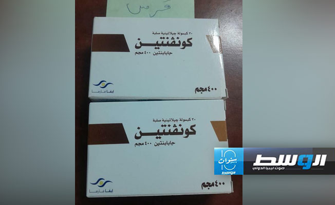 إحدى عينات الأقراص المخدرة المضبوطة مع المتهم. (جهاز مكافحة المخدرات والمؤثرات العقلية)