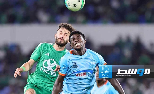 التحامات وقوة في لقاء الأهلي طرابلس وأوهامياجي الزنجباري بالكونفدرالية، الأحد 18 أغسطس 2024. (تصوير: محمود دردور، بوابة الوسط)