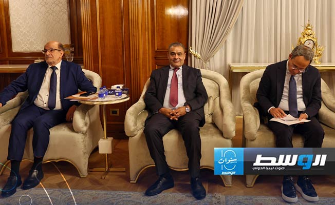 لقاء الدبيبة مع وفد الائتلاف الوطني الصيني للاستشارات الهندسية، الثلاثاء 27 أغسطس 2024. (حكومتنا)