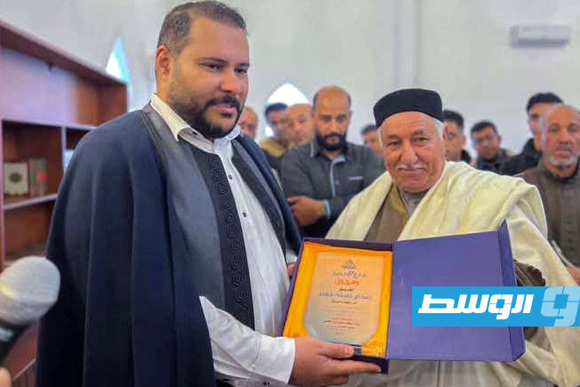 افتتاح مسجد عمرو بن العاص بمحلة سلطان في سرت (الإنترنت)