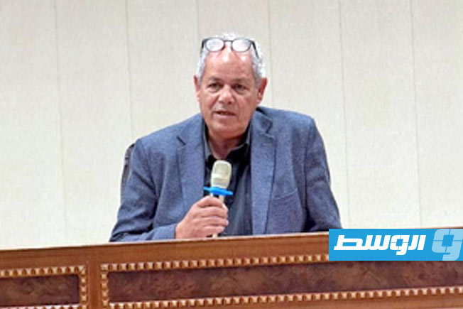 جانب من مناقشة «رواية سيرة الفيض العبثية» في الجامعة الدولية ببنغازي.