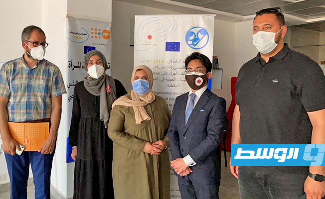 جانب من حضور القائم بالأعمال الياباني في ليبيا لورشة «الفضاء الآمن للنساء» بطرابلس. (البعثة الأممية)