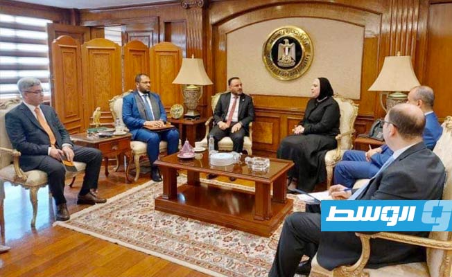 وفد صناعي ليبيا يزور مصر، 7 ديسمبر 2021. (الشركة الليبية للحديد والصلب)