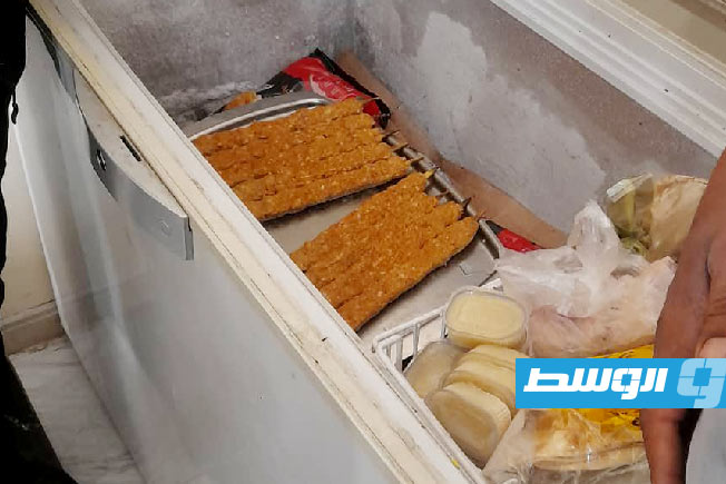 حملة على محال تجارية في سرت، 27 أبريل 2025. (مركز الرقابة على الأغذية)