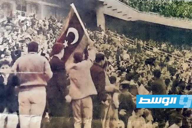 الجمهور الليبي في مدرجات ملعب القاهرة الدولي. (خاص - الوسط)
