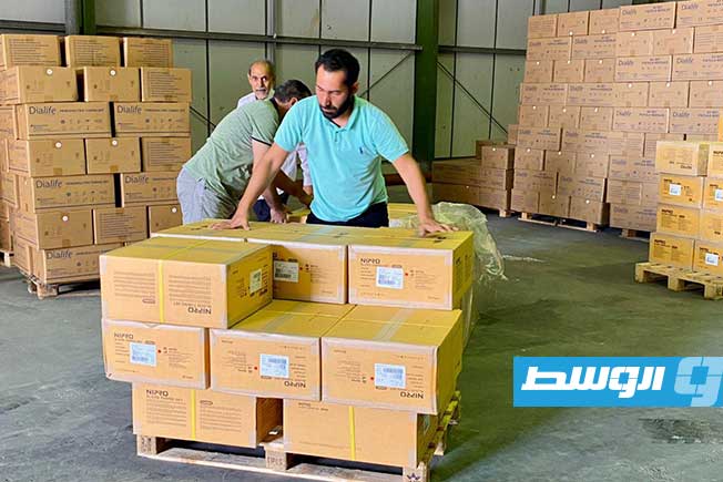 توزيع مستلزمات على مرافق طبية، 29 أكتوبر 2025. (الإمداد الطبي)