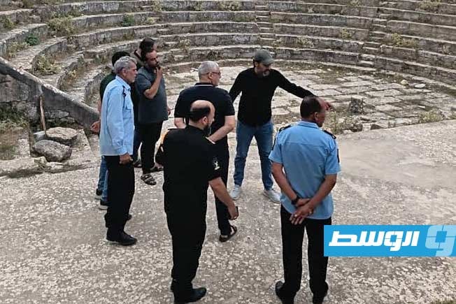 أعمال تهيئة الفضاءات التاريخية تستعد لاستقبال «أيام قورينا المسرحية» (فيسبوك)