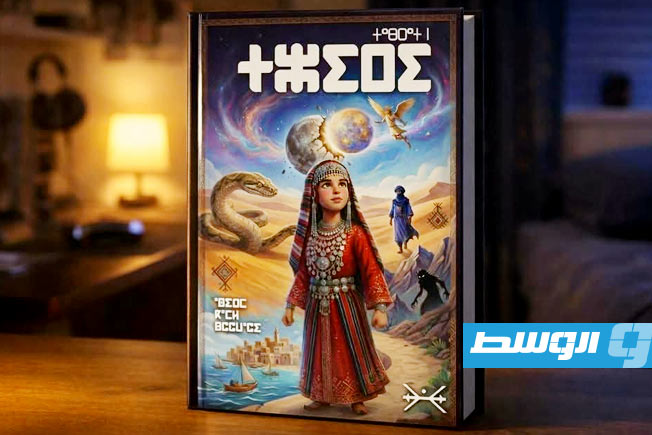 غلاف رواية «تابرات ن تزيري- رسالة القمر» للكاتبة الليبية أسيرم أبوالشواشي (فيسبوك)