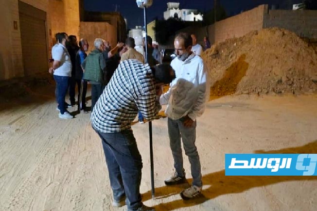 أعمال حصر منازل في مسار طريق الحشان - البرج في سوق الجمعة، 10 نوفمبر 2025. (جهاز مشروعات الإسكان)