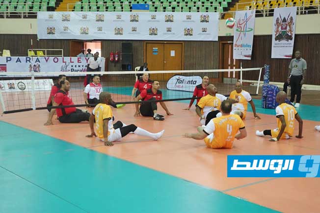 مبارة مصر وجنوب أفريقيا ببطولة أفريقيا للكرة الطائرة جلوس للرجال الجمعة 4 يوليو 2025 (صفحة الاتحاد الأفريقي للعبة على فيسبوك)