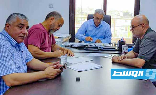 صورة للقاء السعيطي مع رؤساء فروع الاكاديمية الليبية بالمنطقة الشرقية، بنغازي، 18 أغسطس 2023 (الحكومة المكلفة من مجلس النواب)