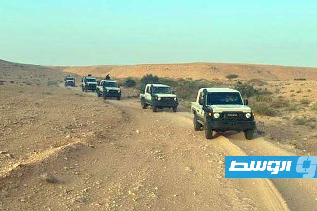 الدوريات الصحراوية لجهاز حرس الحدود التابع لوزارة الداخلية في المنطقة الغربية. (وزارة الداخلية)