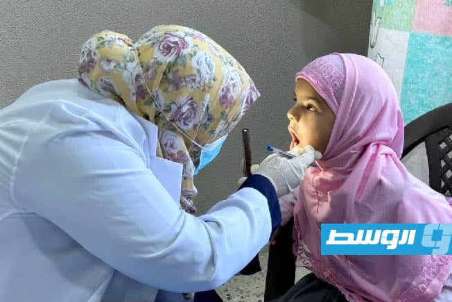 حملة للتطعيم في إحدى المدارس، 13 أكتوبر 2025. (وزارة التعليم)