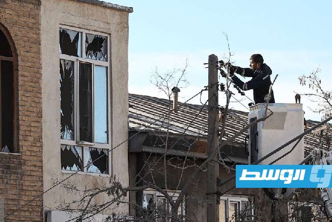 تضرر مبنى الحسينية الكبرى في مدينة زنجان الإيرانية، بعد قصف صهيوني أميركي. 31 مارس 2026. (وكالة فارس)