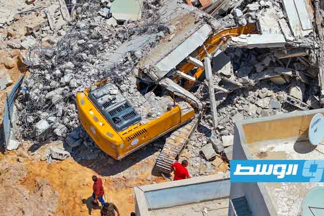 المبنى المنهار في طرابلس، 14 أغسطس 2025. (أمن طرابلس)