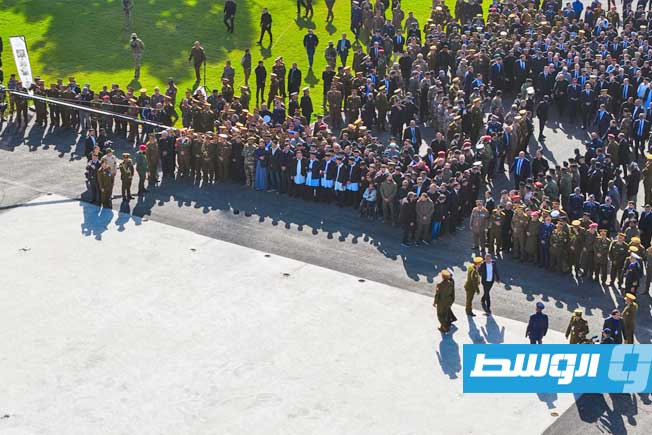 جانب من مراسم تأبين الحداد ومرافقيه، طرابلس، 27 ديسمبر 2025 (وزارة الدفاع)