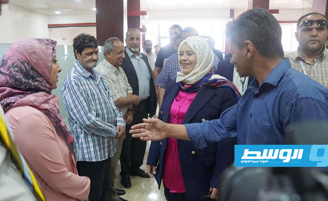 وزيرة الشؤون الاجتماعية تجتمع مع مسؤولي صندوق التضامن الاجتماعي في البيضاء، 9 يونيو 2021. (وزارة الشؤون الاجتماعية)