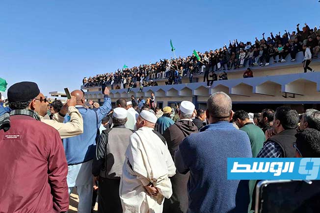 تشييع سيف القذافي إلى مثواه الأخير في بني وليد (صور)
